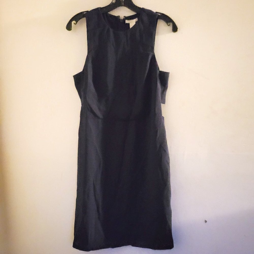 NEW H&M Cut Out Sleeveless Classic Shift Dress Size 8